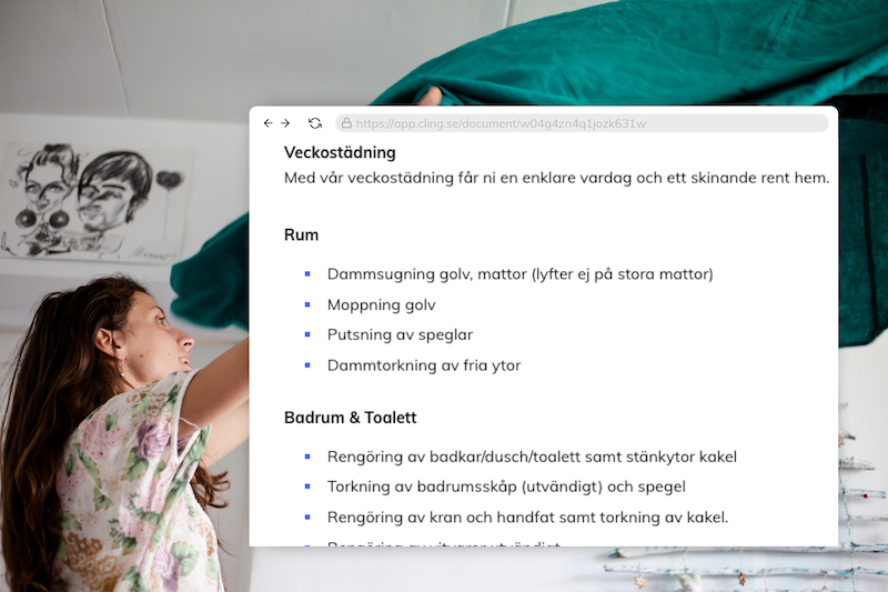 Tydliga checklistor
