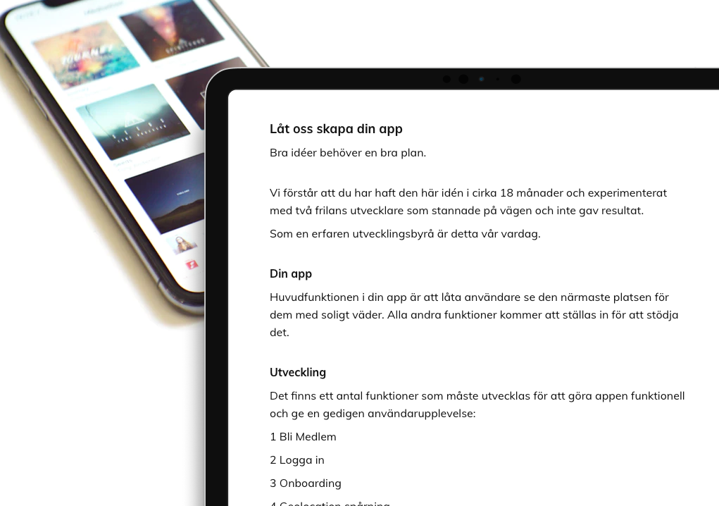 Färdigskrivna arbetsmoment